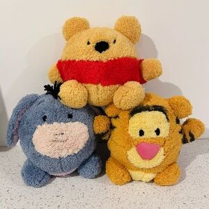 Disney Winnie the Pooh, Eeyore and Tigger plushies